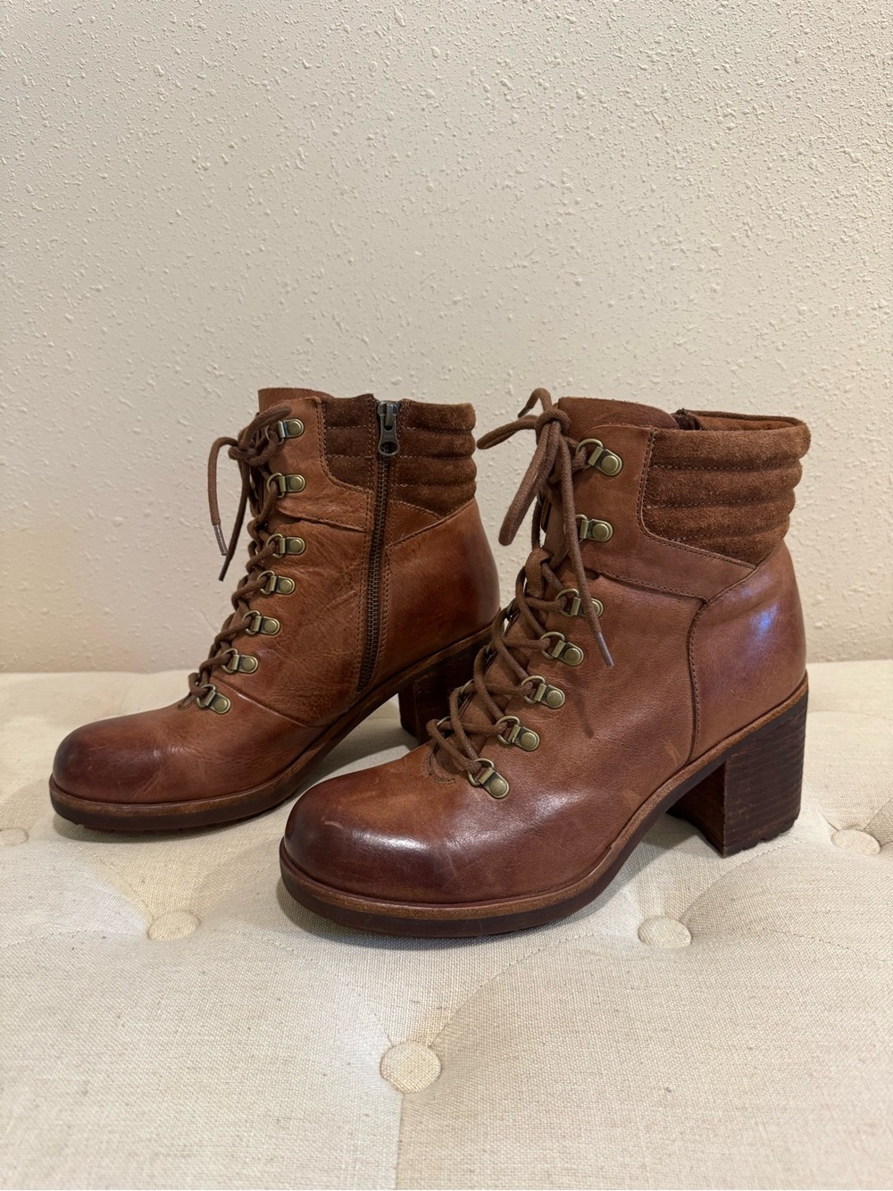 Kork-Ease Disna Heeled Leather Suede Ankle boots  9